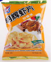 003明辉印尼油炸龙虾片膨化食品