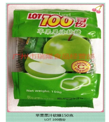 007马来西亚LOT一百分百分百什果果汁软糖